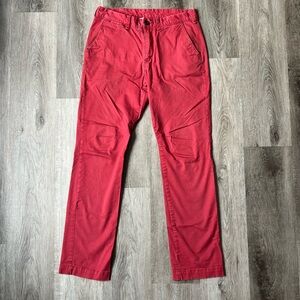Express Men's Red Chinos Size 30